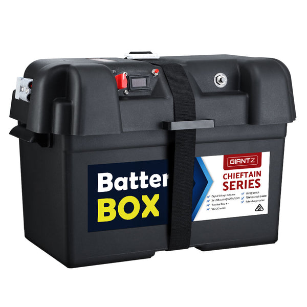 Portable AGM Battery Box for Solar Caravan Camping Systems