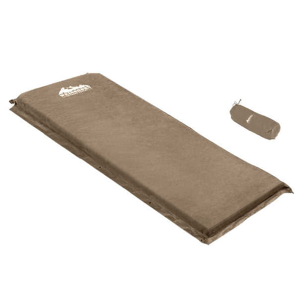 Coffee Self Inflating Camping Mattress for Outdoor Sleeping