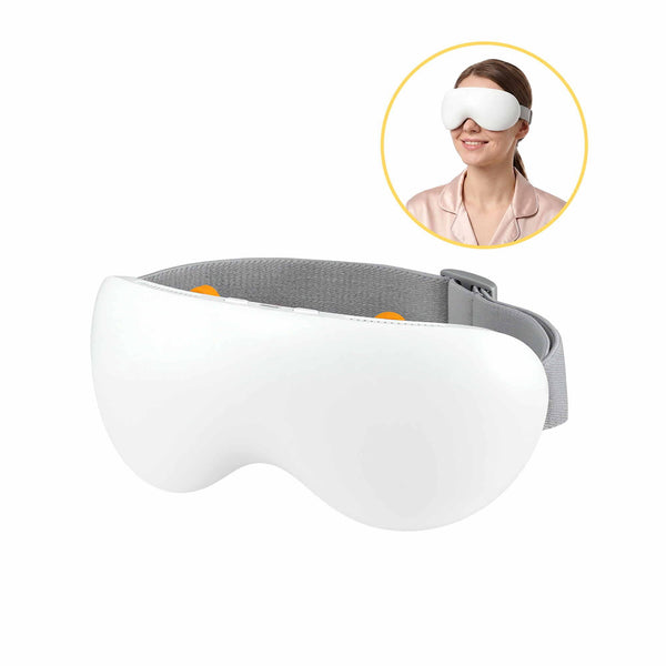 Hot & Cold Eye Massager with Bluetooth Audio (White)