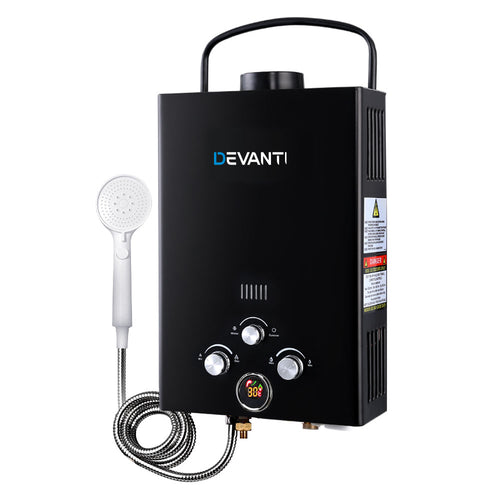 Portable LPG Gas Water Heater with Pump for Outdoor Use