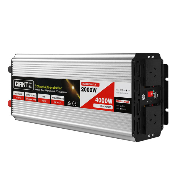 Pure Sine Wave Power Inverter for Camping Boats Caravans