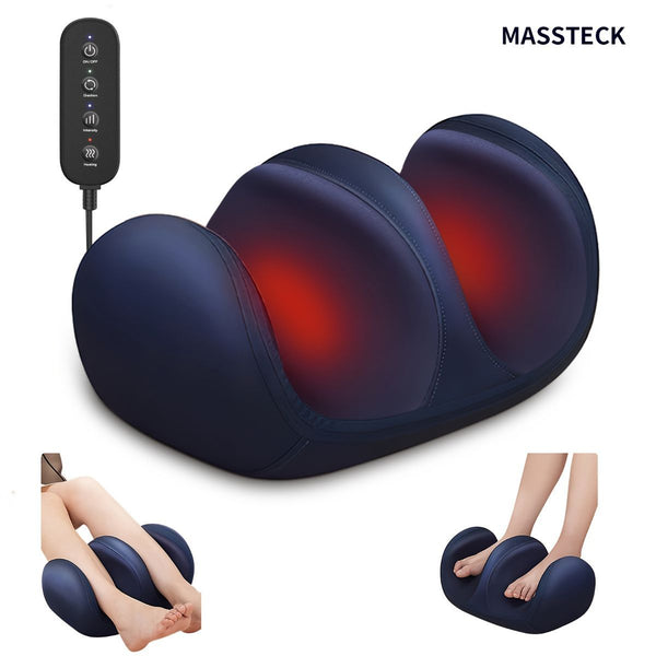Heated Foot Massager with 20 Massage Heads – Navy