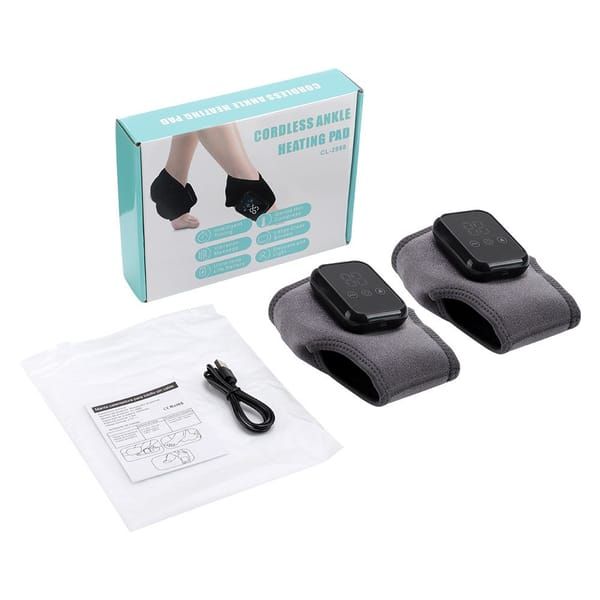Cordless Ankle Heating Pad with Adjustable Heat