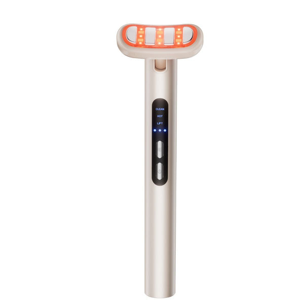 LED Facial Wand Neck Massager - Beige - Size 167mm