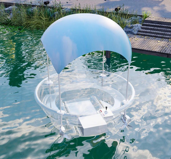 2.5m (5-Person) Smart Electric Power Round Transparent Boat