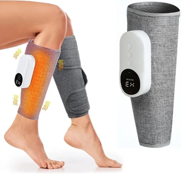 Leg massager for blood circulation (grey)