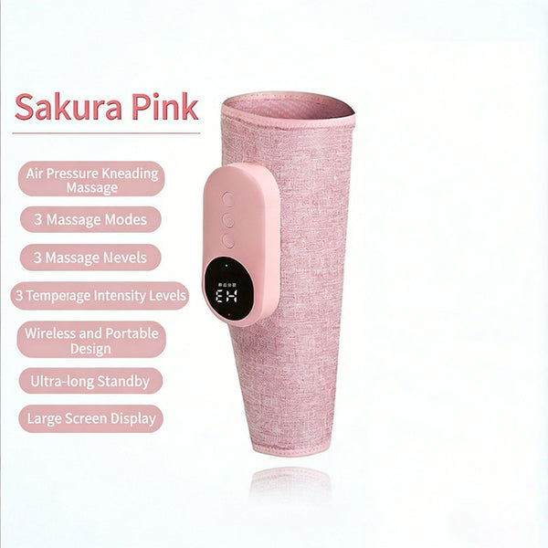 Leg massager for blood circulation (pink)
