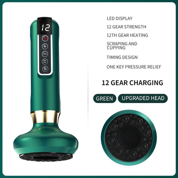 Anti Cellulite Massage Cupping Massager 12 Levels - Green