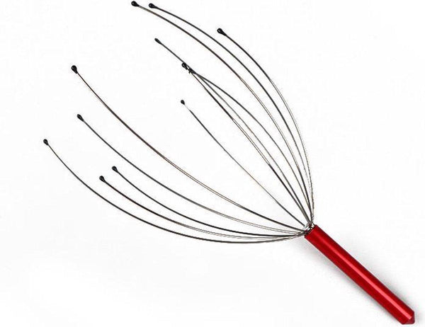 Manual Head Massage Device - Red