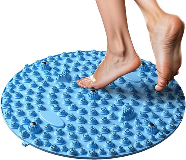 Acupressure Mat - Massage Mat - Stimulates Blood Circulation - Acupressure Improves Blood Circulation - Foot Massage Mat - Foot Comfort Massage Mat - Reflexology Mat - Portable Acupoint Mat for Feet - Blue