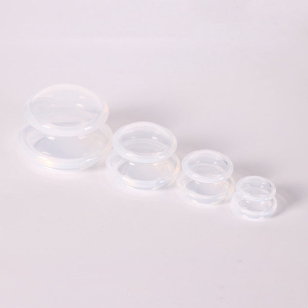4 pieces Silicone Cups - Transparent