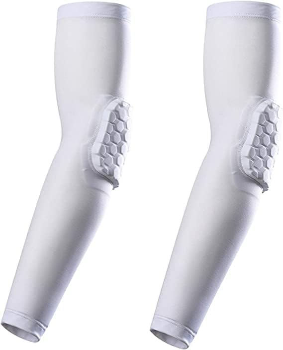 Sports Sleeves with Hex Padded Elbow Pads for Indoor Outdoor Sports