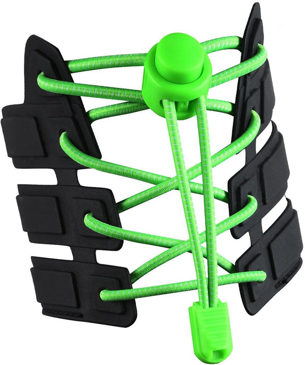 120cm Sneaker Laces with Strong Buckle and Quick-release Function - Fluorescent Green