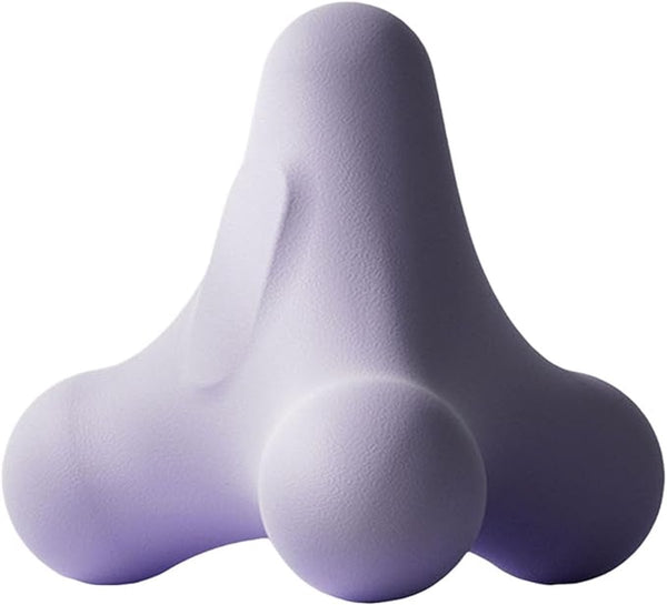 Exercise ball - Massages shoulder, neck, waist and hand muscles (Purple)