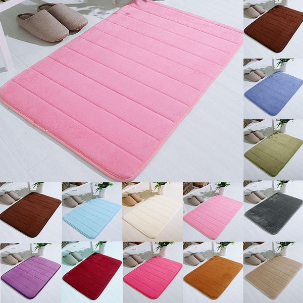 Tyidzon Soft Absorbent Bath Mat Non Slip Bathroom Rugs Quick Dry Washable Bathroom Rug for Home Bathroom Entrance Shower Floor 20 x 32 Inch Pink