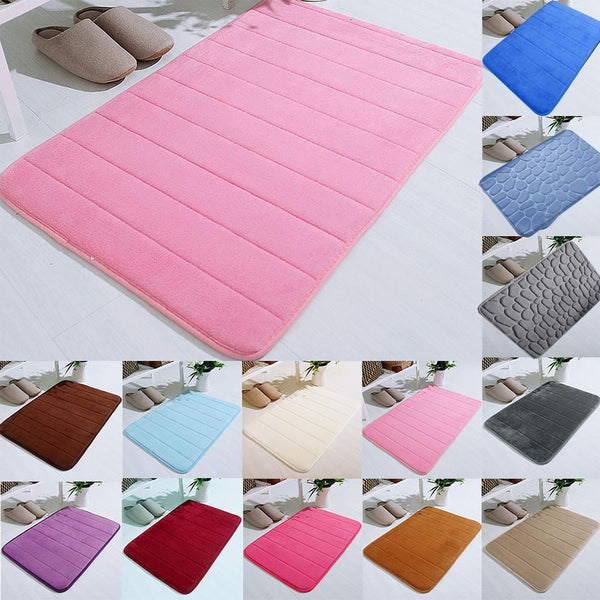 Dmlowu Bathroom Rugs - Ultra Absorbent Non-Slip Floor Bath Mat, Super Soft Shower Mat for Bath Tub, Machine Washable 16x24
