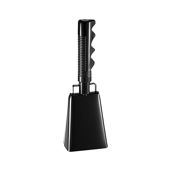 2025 120dB Loud Brass Cowbell with Non-Slip Handle - Black