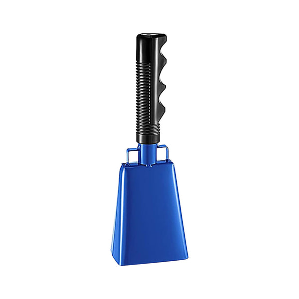 2025 120dB Loud Brass Cowbell with Non-Slip Handle - Blue