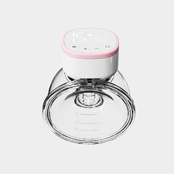 Upgraded Wearable Breast Pump with 5 Modes (Pink)