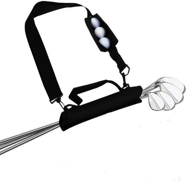 Foldable Golf Club Carry Bag, Portable Sunday Pencil Bag, Lightweight Waterproof Training Case, Holds 3-6 Clubs(30*20.3cm)
