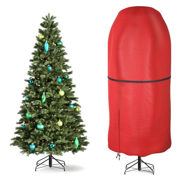 Upright Christmas Tree Storage Bag,Oxford Fabric Tear Resistant Adjustable Christmas Tree Storage Bag for 9 FT Assembled Trees(Excluding Christmas tree)