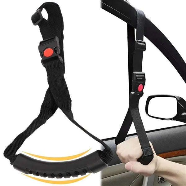 2pcs Car Safety Grab Bar for Adults (Black)
