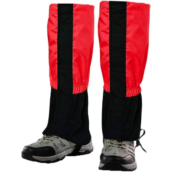 Waterproof Gators for Hiking Boots and Shoes(Red)