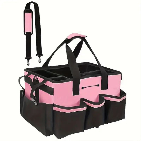 Cleaning Storage Bag with handle (Pink)