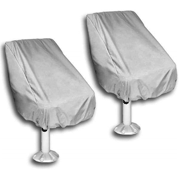 2 pack Boat Seat Cover Captain Chair Helmsman Dust Waterproof