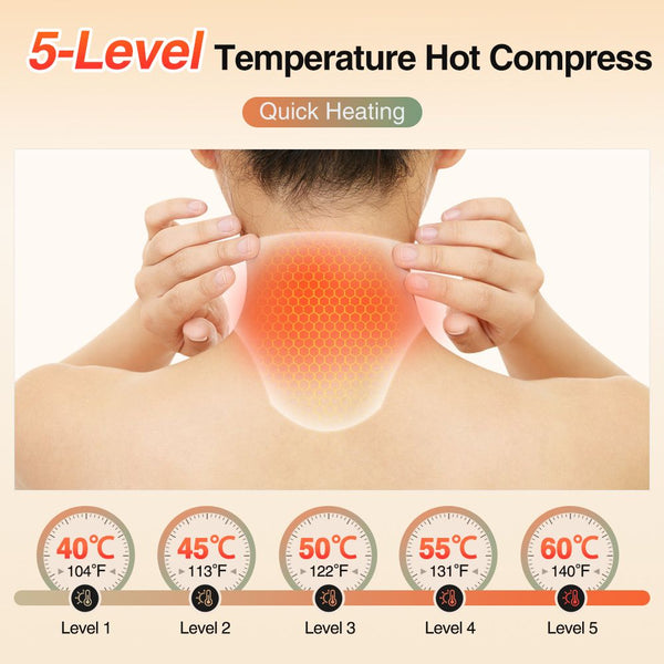 Heated Neck Wrap with Heat & Vibration Massage