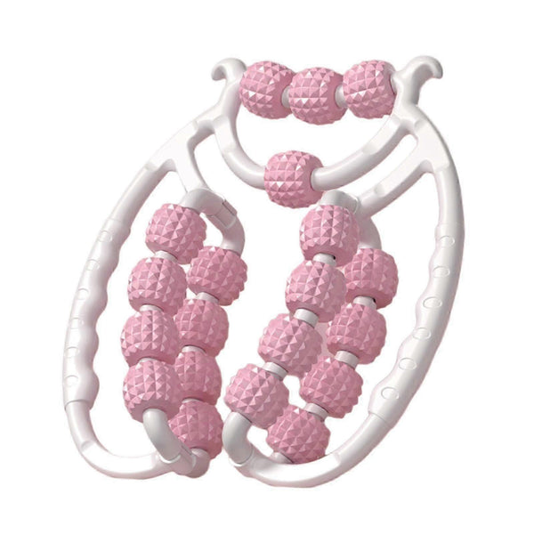 Massage Roller Relax Roller 20 Wheels Tubular Device Pink