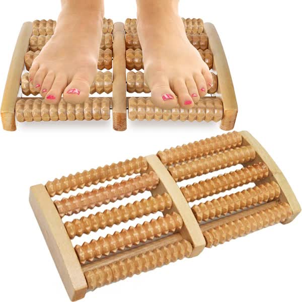 Foot Wooden massage roller
