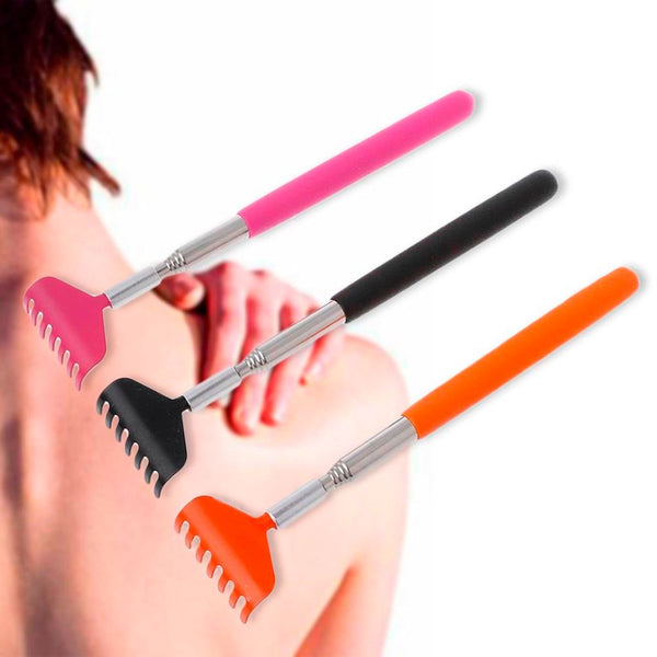 3Pcs Back Massager Telescopic (Pink Black Orange)