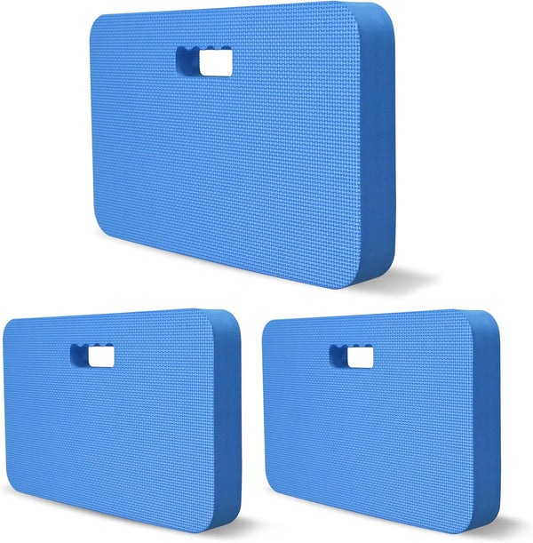 3-Pack Garden Kneeling Pad - For Gardening, Baby Bath, Yoga, Pilates, Exercise, Blue