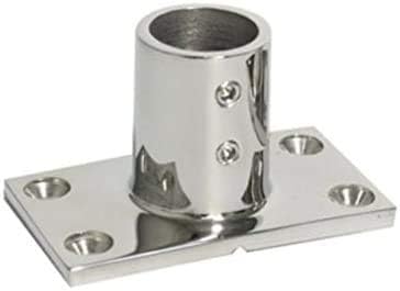 Stainless Steel Boat Rectangular Base Handrail Fittings 90 Degree 1