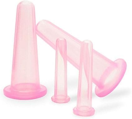 4PCS Facial Cupping Set for Face (Pink)