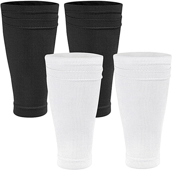 2 Pairs Breathable Soccer Shin Gurad Pads Sock