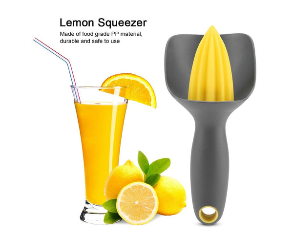 Mini Ergonomic Manual Squeezer for Lime & Orange (Black)