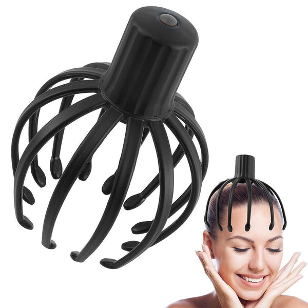 Head Scalp Massager Electric Octopus Claw Scalp (Black)