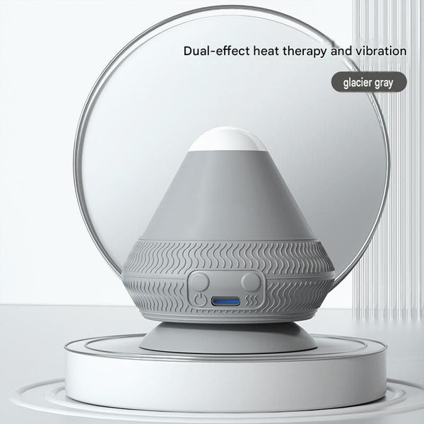 Electric Suction Cup Massage Ball with Heat Therapy (Gray)