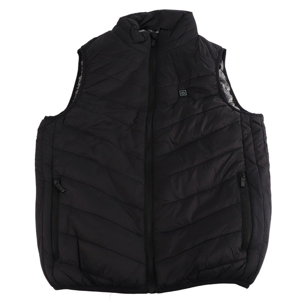 Heated Jacket Unisex 3 Gears Four Zones Heating Polyester Fiber Electric Thermal Vest for Outdoor Winter M