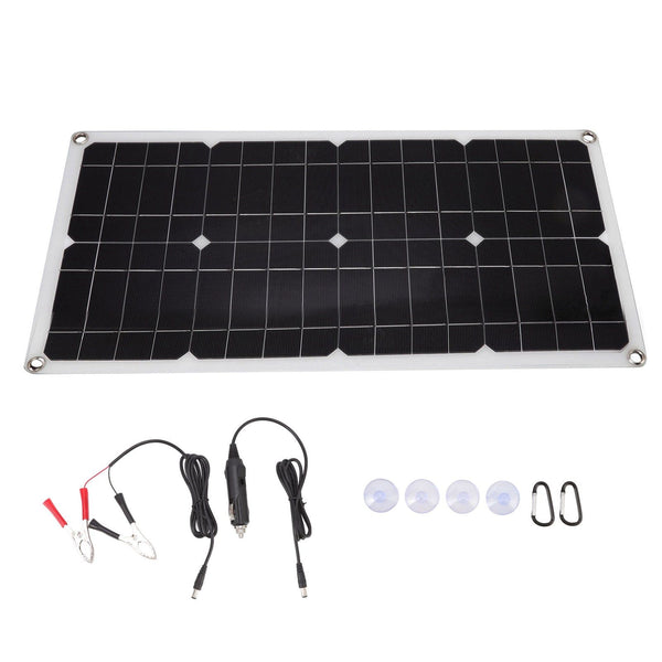 35W Solar Panel Portable USB Solar Panel Charger with Lightweight Thin Design for Vehicles Boats