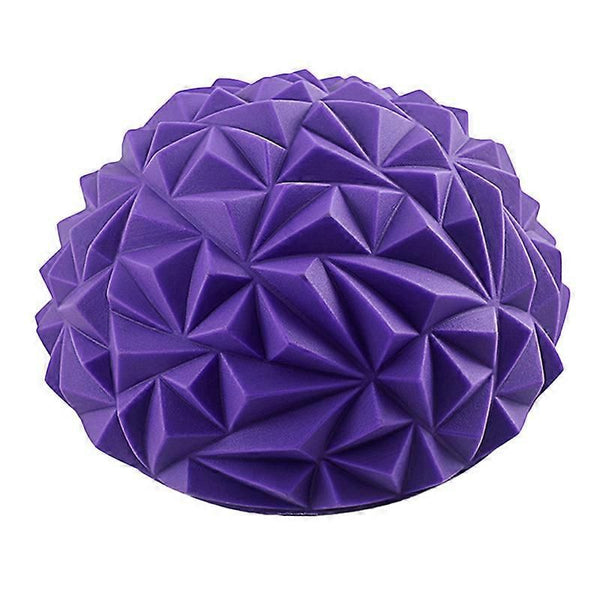 Yoga Hemisphere Massager Pointed Massage Ball Decompression Yoga Massager Exercise Ball Soft and Comfortable - Purple