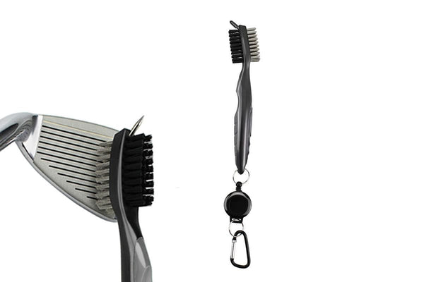 Golf Club Cleaning Brush Reel Groove Cleaner Tool -Grey
