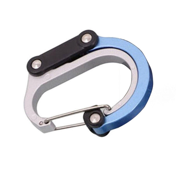 Travel Carabiner Clip Rotating Buckle Fastener for Luggage - Blue