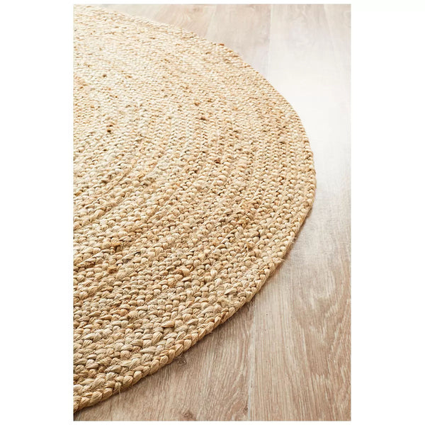 Atrium polo natural indoor rug 120 x 120cm