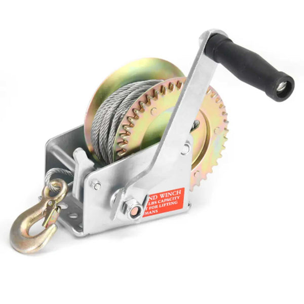 1200lb Manual Hand Winch Steel Wire - Boat Jet Ski