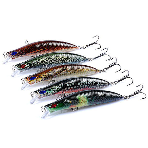5X Popper Poppers 12.3cm Fishing Lure