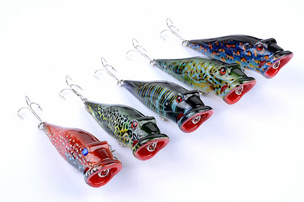 5X 8cm Popper Poppers Fishing Lure