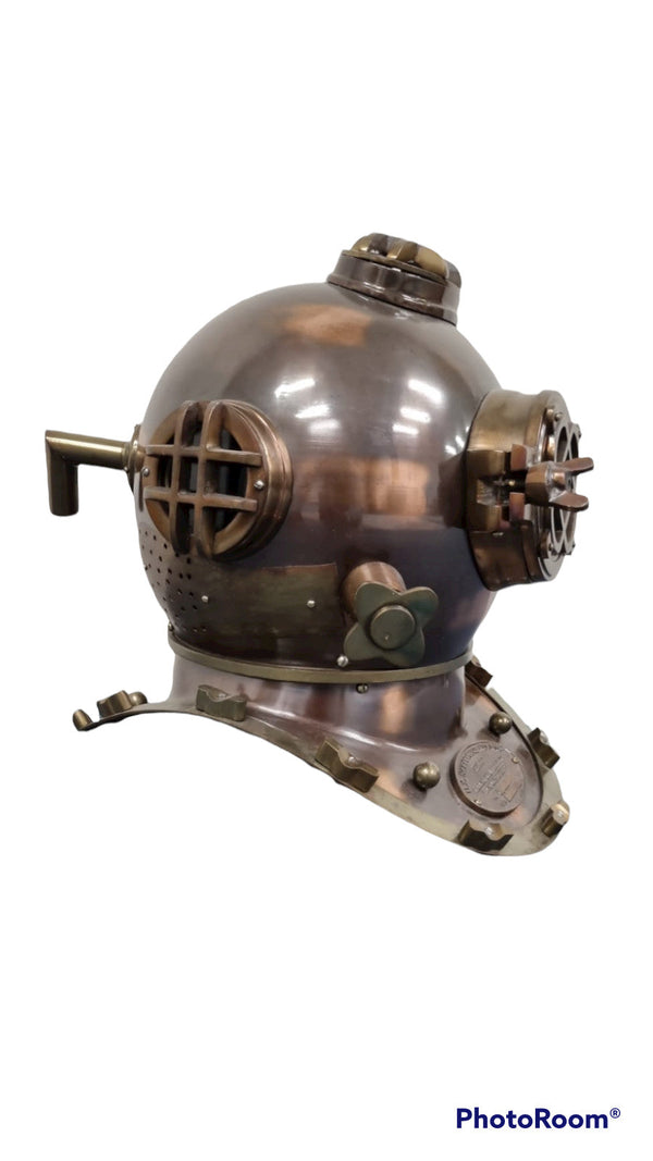 US Navy Mark V Diving Helmet Dark Antique Finish